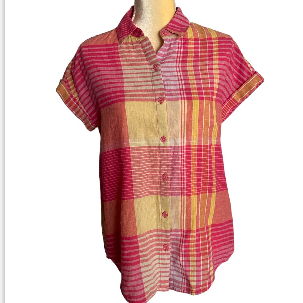 beachlunchlounge spencer shirt made with linen size XS